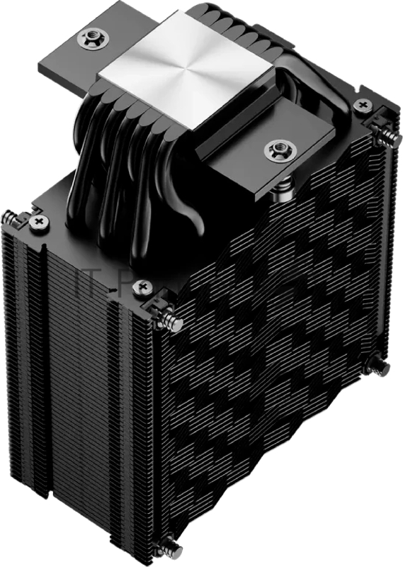 Кулер для процессора PCCooler RZ700D BK (270W, 4-pin PWM, 159.5mm, Al/Cu, 7x6mm, 2x120mm, 79.8CFM, 35.9dBA, 2400RPM, S: 1851/1700/1200/115X, AM5/AM4, black)