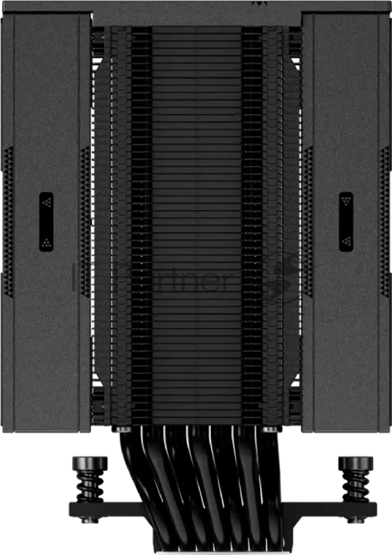 Кулер для процессора PCCooler RZ700D BK (270W, 4-pin PWM, 159.5mm, Al/Cu, 7x6mm, 2x120mm, 79.8CFM, 35.9dBA, 2400RPM, S: 1851/1700/1200/115X, AM5/AM4, black)
