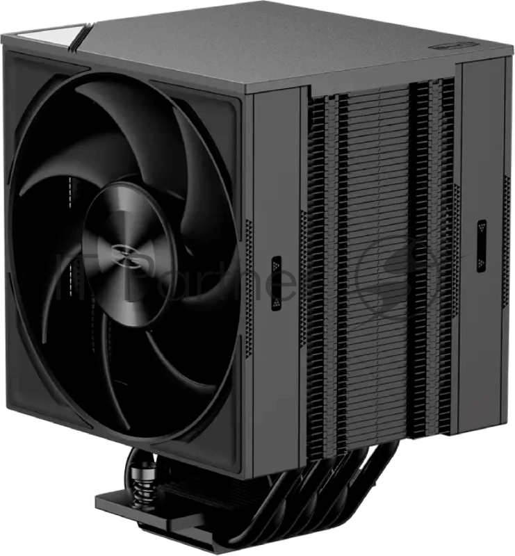 Кулер для процессора PCCooler RZ700D BK (270W, 4-pin PWM, 159.5mm, Al/Cu, 7x6mm, 2x120mm, 79.8CFM, 35.9dBA, 2400RPM, S: 1851/1700/1200/115X, AM5/AM4, black)