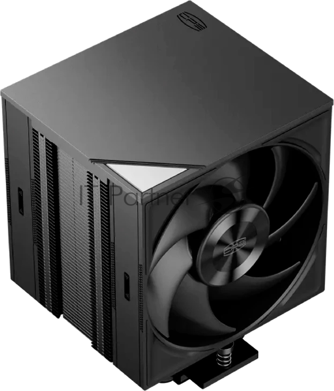 Кулер для процессора PCCooler RZ700D BK (270W, 4-pin PWM, 159.5mm, Al/Cu, 7x6mm, 2x120mm, 79.8CFM, 35.9dBA, 2400RPM, S: 1851/1700/1200/115X, AM5/AM4, black)