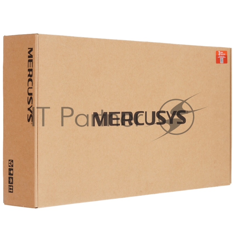Гигабитный 28-портовый монтируемый в стойку коммутатор Mercusys MS128GP с 24 портами PoE+