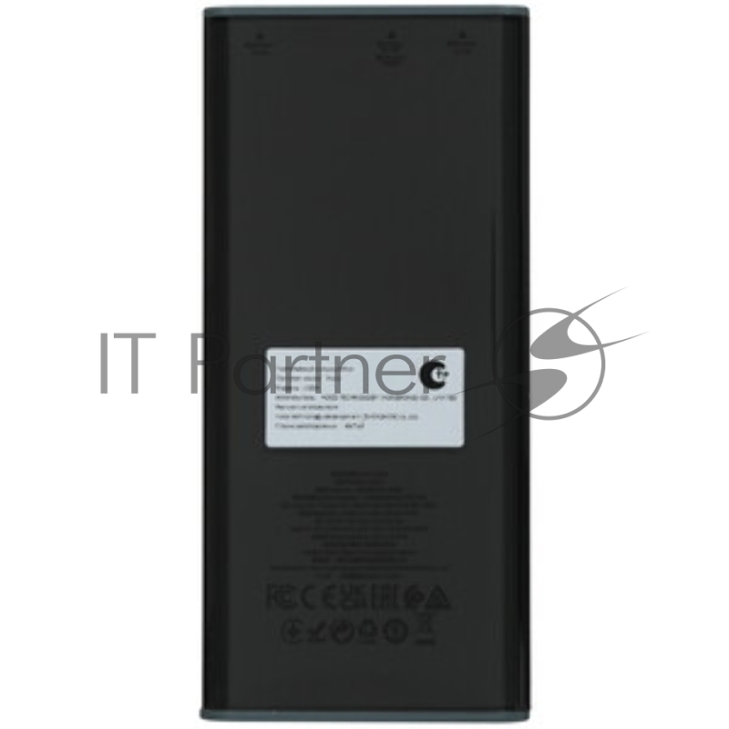 Внешний аккумулятор 20000mAh 2USB+1Type-C+1micro USB 2.0A Hoco J165A (Black).