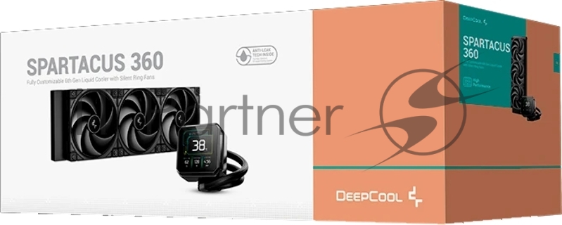 Система водяного охлаждения Deepcool Spartacus 360 ARGB Soc-AM5/AM4/1200/1700/1851 черный 4-pin 32.23dB Al LCD 2073gr Ret (R-SPT360-BKDSMP-G-1)