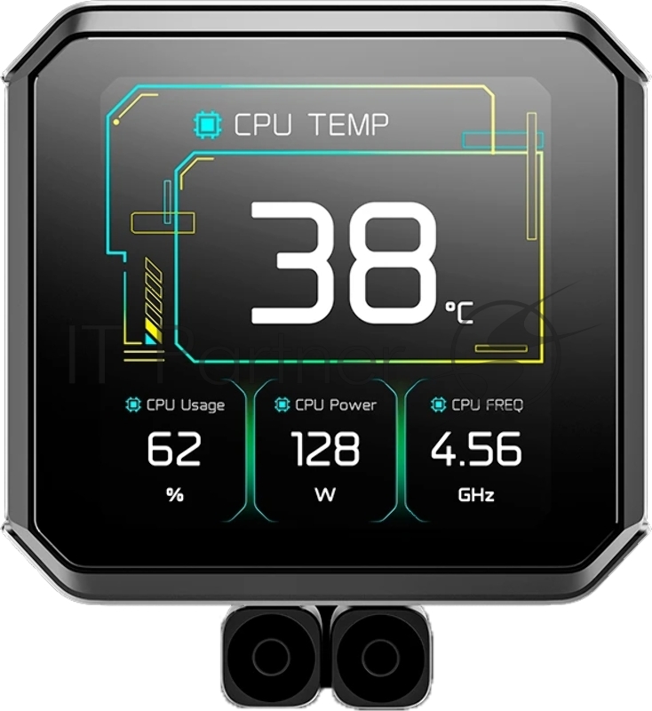 Система водяного охлаждения Deepcool Spartacus 360 ARGB Soc-AM5/AM4/1200/1700/1851 черный 4-pin 32.23dB Al LCD 2073gr Ret (R-SPT360-BKDSMP-G-1)