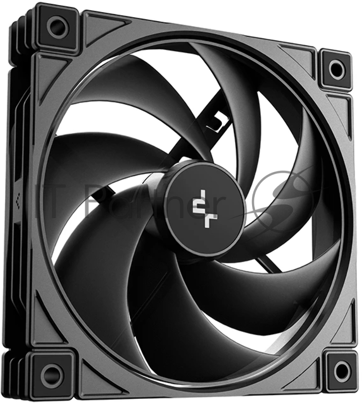 Вентилятор для корпуса Deepcool FD12 V2 120х120x25 черный 4-pin 35.6дБ (R-FD12V2-BKNPN1-G) Ret