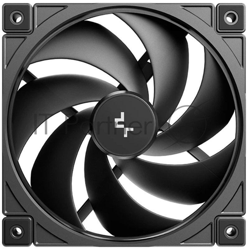 Вентилятор для корпуса Deepcool FD12 V2 120х120x25 черный 4-pin 35.6дБ (R-FD12V2-BKNPN1-G) Ret