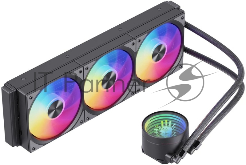 Система водяного охлаждения Bloody LC-11 ARGB Soc-AM5/AM4/1200/1700/1851 черный 4-pin 20-35dB Al+Cu 300W Ret (LC-11-ARGB360-BK)