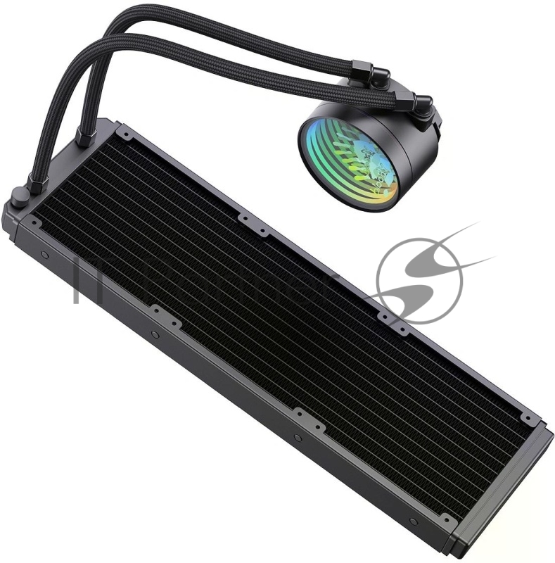 Система водяного охлаждения Bloody LC-11 ARGB Soc-AM5/AM4/1200/1700/1851 черный 4-pin 20-35dB Al+Cu 300W Ret (LC-11-ARGB360-BK)