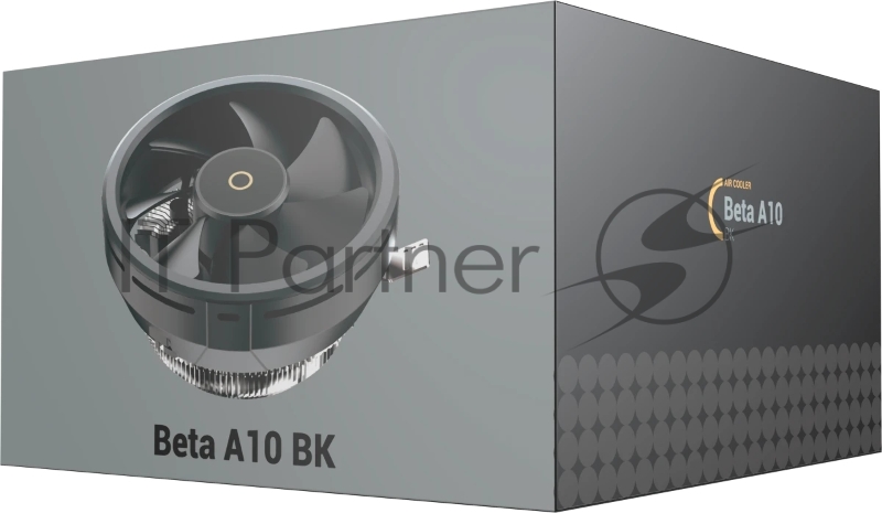 Кулер для процессора CPU Cooler Ocypus Beta A10 BK (75W, 3-pin, 67mm, Al, 1x124mm, 40CFM, 29.5dBA, 2000RPM, S: 1851/1700/115X/1200, AM5/AM4, black)