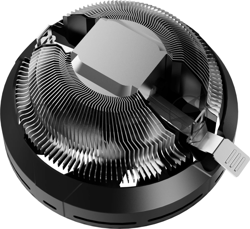 Кулер для процессора CPU Cooler Ocypus Beta A10 BK (75W, 3-pin, 67mm, Al, 1x124mm, 40CFM, 29.5dBA, 2000RPM, S: 1851/1700/115X/1200, AM5/AM4, black)