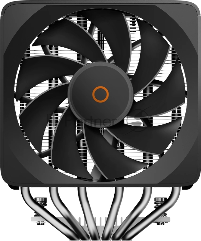 Кулер для процессора CPU Cooler Ocypus Delta A62 EX BK Digital (250W, 4-pin PWM, LED temp., 160mm, Al/Cu, 6x6mm, 2x120mm, 70CFM, 31dBA, 1800RPM, S: 1851/1700/1200/115X, AM5/AM4, black)