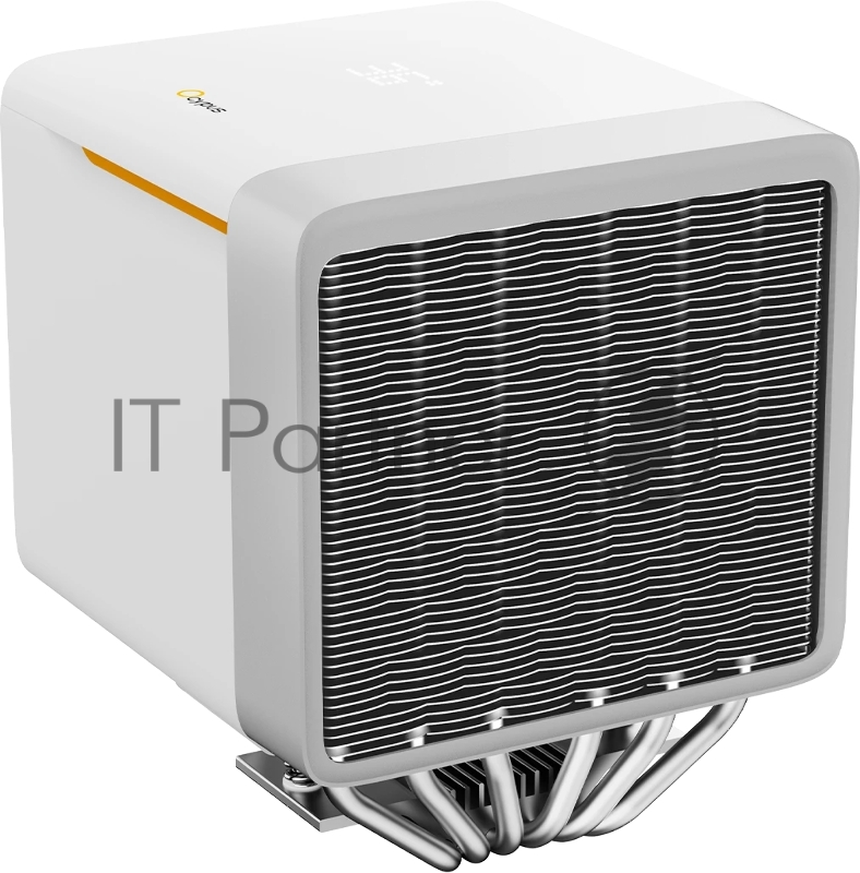 Кулер для процессора CPU Cooler Ocypus Delta A62 EX WH Digital (250W, 4-pin PWM, LED temp., 160mm, Al/Cu, 6x6mm, 2x120mm, 70CFM, 31dBA, 1800RPM, S: 1851/1700/1200/115X, AM5/AM4, white)