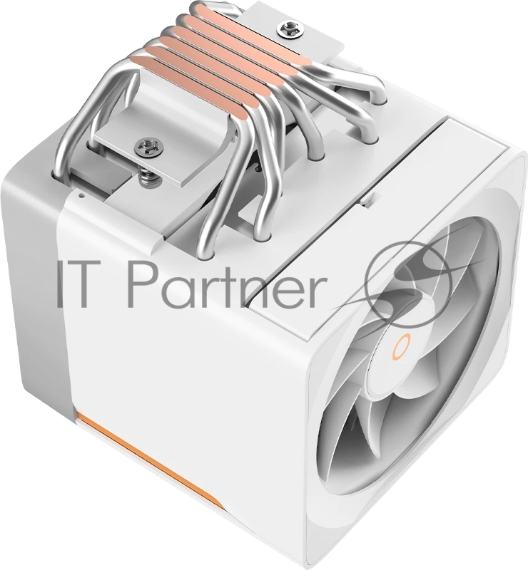 Кулер для процессора CPU Cooler Ocypus Delta A62 EX WH Digital (250W, 4-pin PWM, LED temp., 160mm, Al/Cu, 6x6mm, 2x120mm, 70CFM, 31dBA, 1800RPM, S: 1851/1700/1200/115X, AM5/AM4, white)