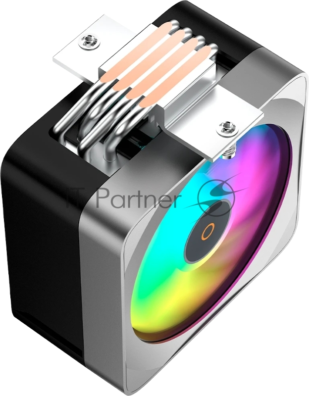 Кулер для процессора CPU Cooler Ocypus Delta A40 EX BK Digital (200W, 4-pin PWM, LED temp., 157mm, Al/Cu, 4x6mm, ARGB, 1x120mm, 60CFM, 31dBA, 1600RPM, S: 1851/1700/1200/115X, AM5/AM4, black)