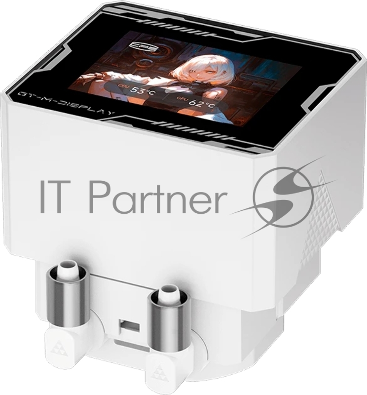 Система водяного охлаждения PcCooler GT360M Display ARGB Soc-AM5/AM4/1200/1700/1851 белый 4-pin 15-33.7dB Al LCD 310W Ret (GT360M-WHAWXX-GL)