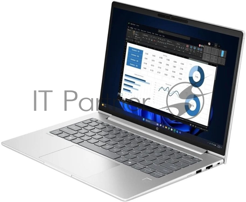 Ноутбук HP ProBook 4 G1i Core i5 1334U 16Gb SSD512Gb Intel Iris Xe graphics 14 WUXGA (1920x1200)/ENGKBD Windows 11 Pro silver WiFi BT Cam (BX7Y0AT)