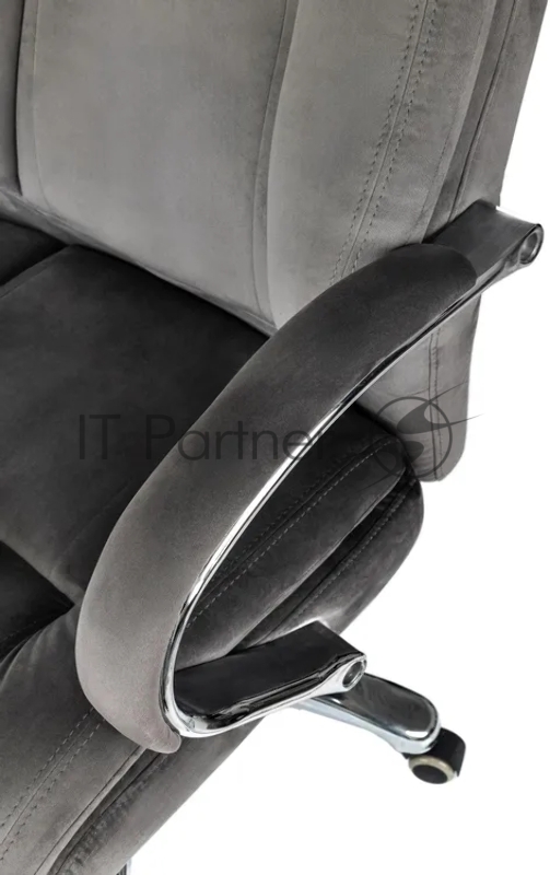 Кресло руководителя Бюрократ T-9925SL Fabric темно-серый Holland 18 крестов. металл хром