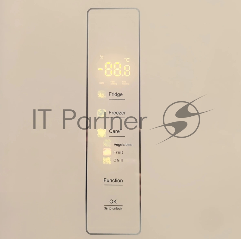 Холодильник Centek CT-1744 NF Marble Мрамор total NF 415л (148л/267л) 782х630х1825мм, Стекло, 4 дв