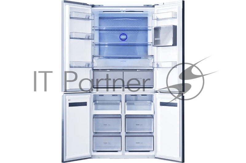 Холодильник Centek CT-1746 NF Marble Glass NF 600л (212л/388л) 833х668х1920мм, Стекло, 4 двери