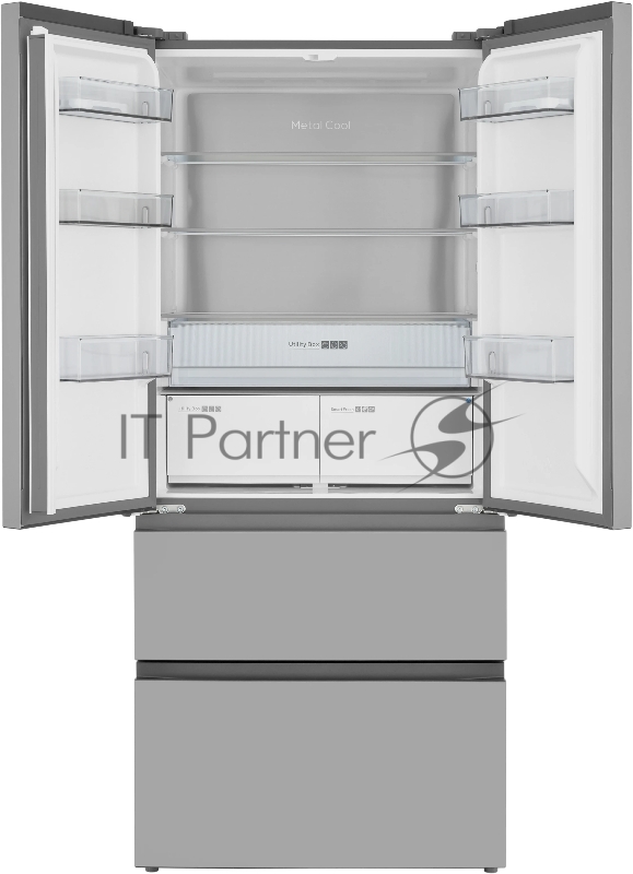 Холодильник french door ZUGEL ZRFDI470X, нержавеющая сталь