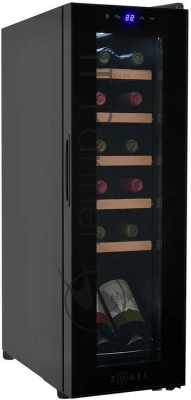 Винный шкаф ZÜGEL ZCWF123B, черный