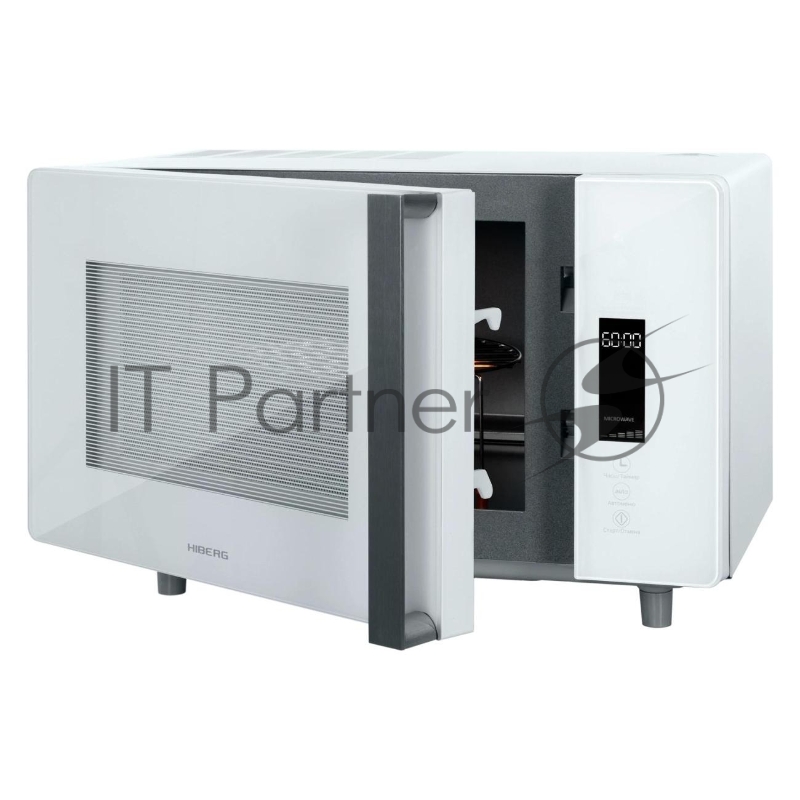 Микроволновая печь HIBERG i-VM 4588 W белый, 25 л, 900 Вт, переключатели - сенсор