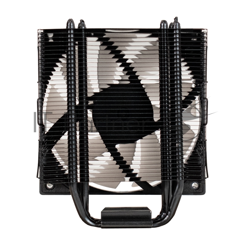 Кулер для процессора ExeGate Dark Magic EXX400V3-PWM.RGB (Al+Cu, черное покрытие, 4 тепл.трубки, LGA1150/1151/1155/1156/1200/17 TDP 140W, Fan 120mm, PWM, 800-1800RPM, Hydro bearing, 4pin, 11-24db,