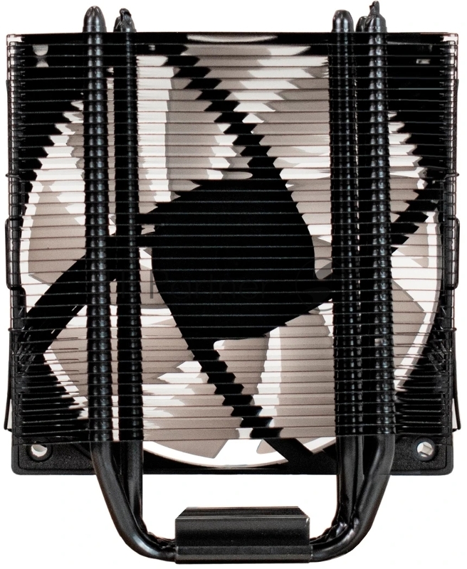 Кулер для процессора ExeGate Dark Magic EXX400V3-PWM.RGB (Al+Cu, черное покрытие, 4 тепл.трубки, LGA1150/1151/1155/1156/1200/17 TDP 140W, Fan 120mm, PWM, 800-1800RPM, Hydro bearing, 4pin, 11-24db,