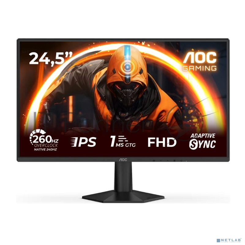 Монитор 24.5 AOC AGON 25G50Z Fast IPS, 1920x1080, 260Hz, 0.3ms, 300сd/m, 3000:1 | 2xHDMI(2.0), DP(1.4) | ExPSU, Vesa 100, Black
