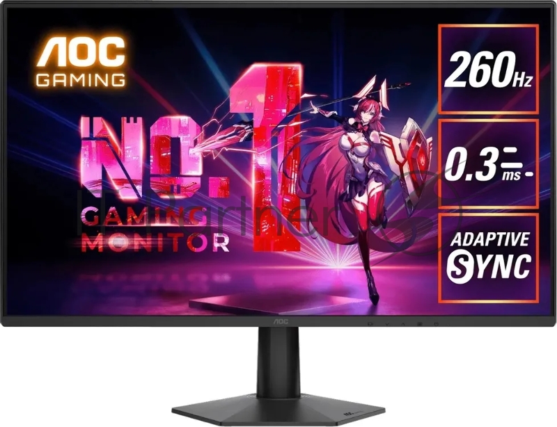 Монитор 27 AOC 27G50Z Fast IPS, 1920x1080, 260Hz, 1ms, 300сd/m, 3000:1 | 2xHDMI(2.0), DP(1.4) | ExPSU, Vesa 100, Black