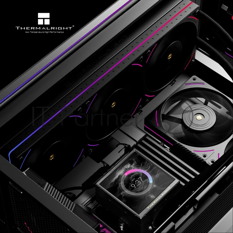 Система водяного охлаждения Thermalright Peerless Vision 360 UB Soc-AM5/AM4/1200/1700/1851 черный 4-pin 28.1dB Al Ret (P-VISION-UB-360-BL-ARGB)