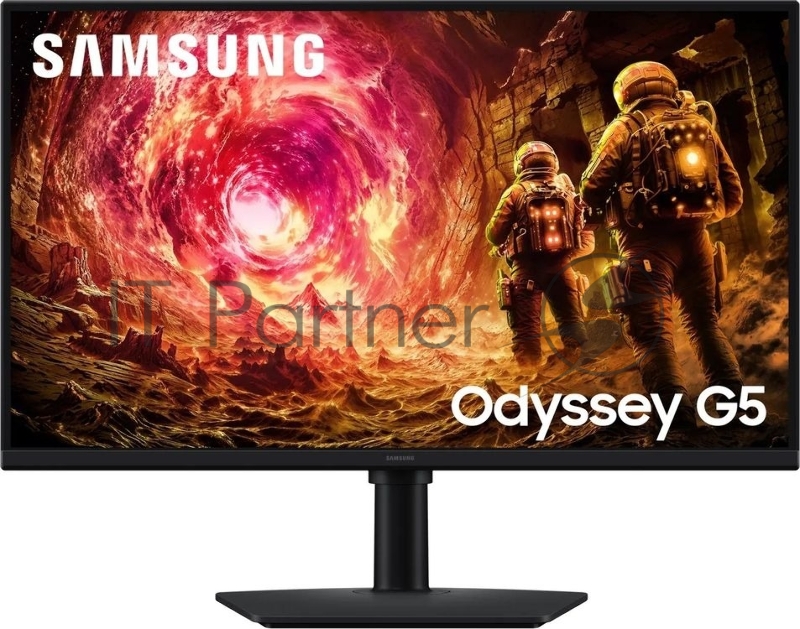Монитор Samsung 27 Odyssey G5 LS27FG502EIXCI черный IPS LED 16:9 HDMI матовая HAS Piv 1000:1 300cd 178гр/178гр 2560x1440 180Hz G-Sync FreeSync DP QHD 4.1кг