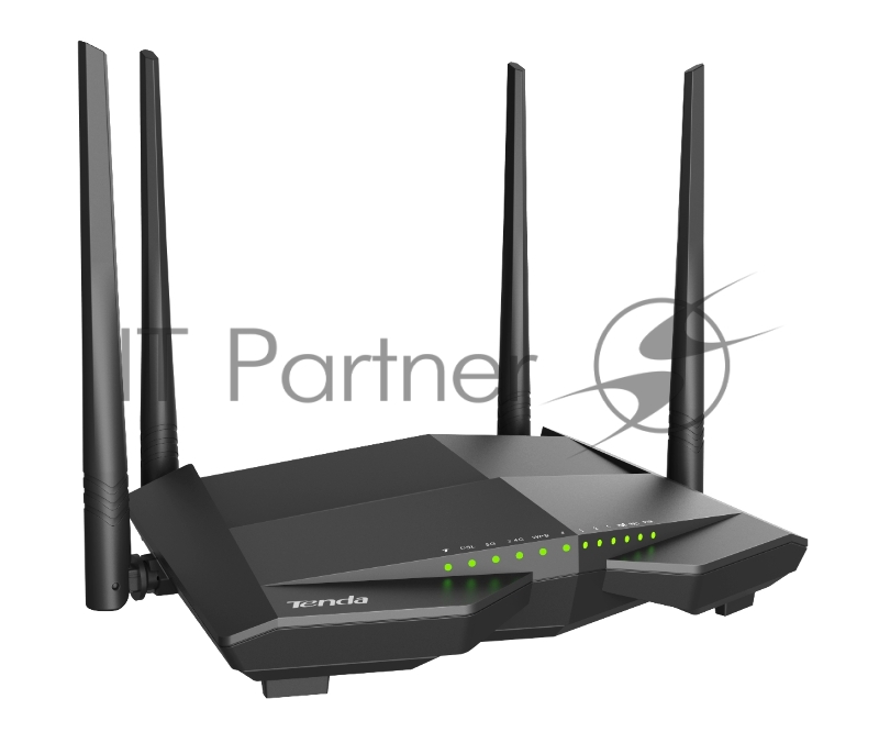 Двухдиапазонный Wi-Fi гигабитный VDSL/ADSL модем-маршрутизатор AX1500, 2,4/5 ГГц, до 1501 Мбит/с Tenda V15