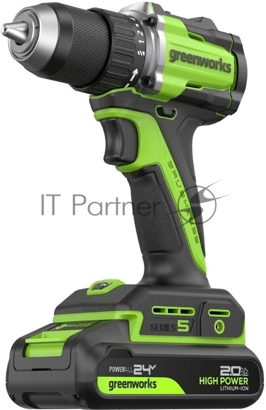 Дрель безударная Greenworks DD560 патрон:быстрозажимной реверс (3708407CUC)