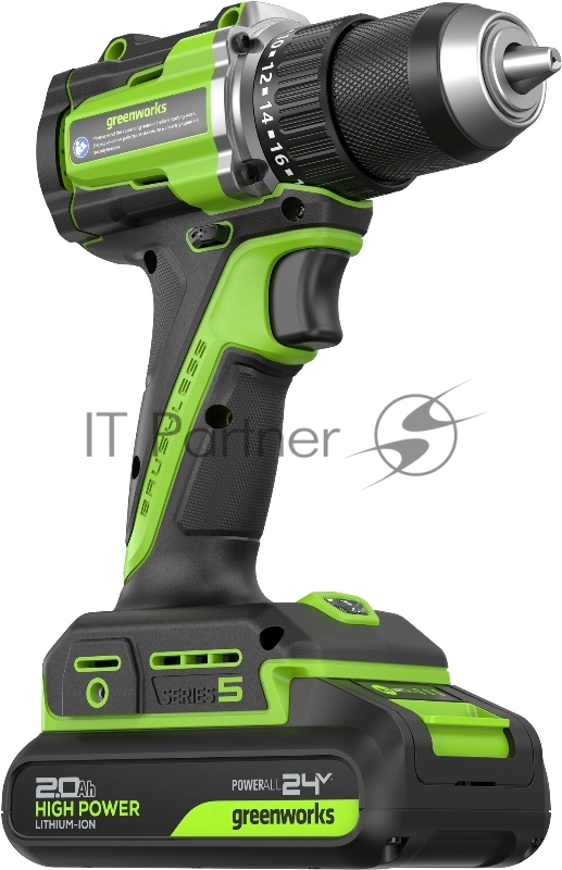 Дрель безударная Greenworks DD560 патрон:быстрозажимной реверс (3708407CUC)