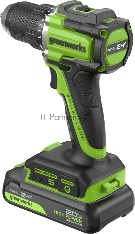 Дрель безударная Greenworks DD560 патрон:быстрозажимной реверс (3708407CUC)
