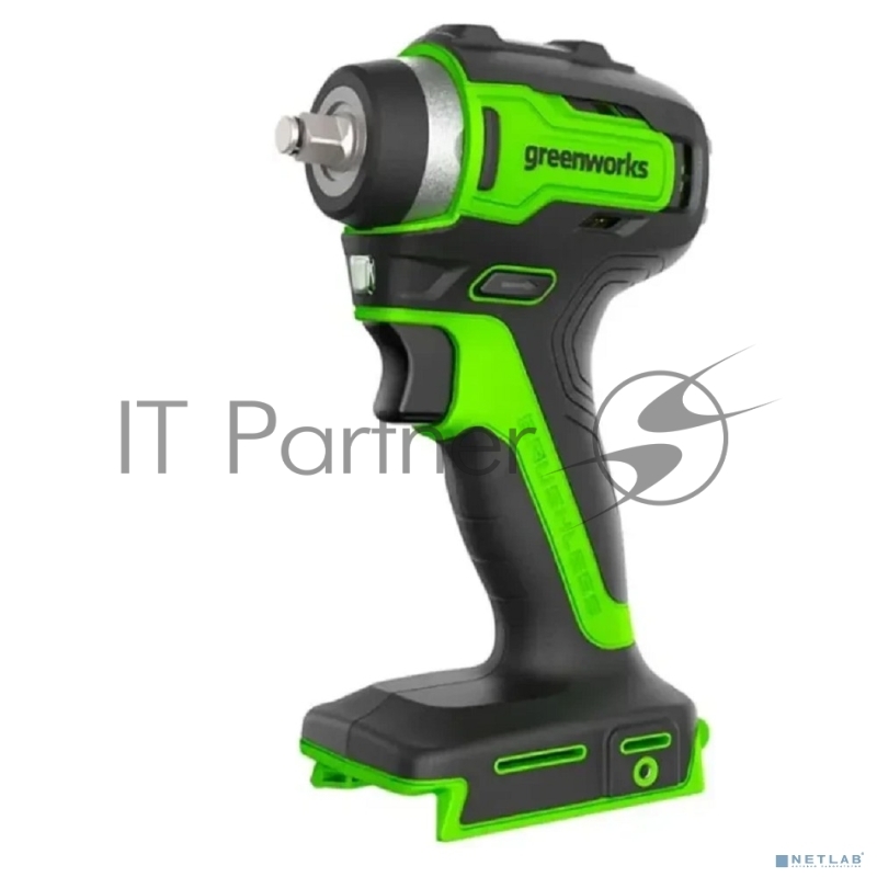 Гайковерт Greenworks G24IW200 аккум. патрон:квад.3/8 (3803607CUB)