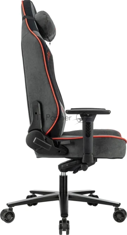 Кресло игровое A4Tech Bloody GC-680 серый/черный искусственная замша с подголов. крестов. металл
