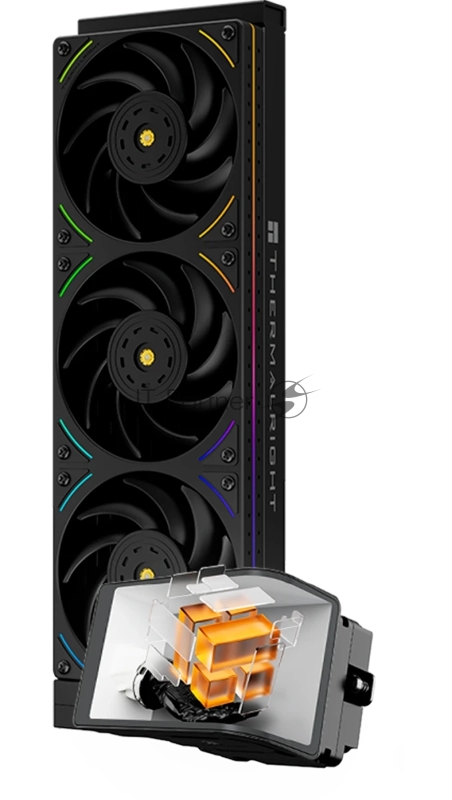Система водяного охлаждения Thermalright Wonder Vision 360 UB ARGB Soc-AM5/AM4/1200/1700/1851 черный 4-pin 28.1dB Al LCD Ret (W-VISION-UB-360-BL-ARGB)