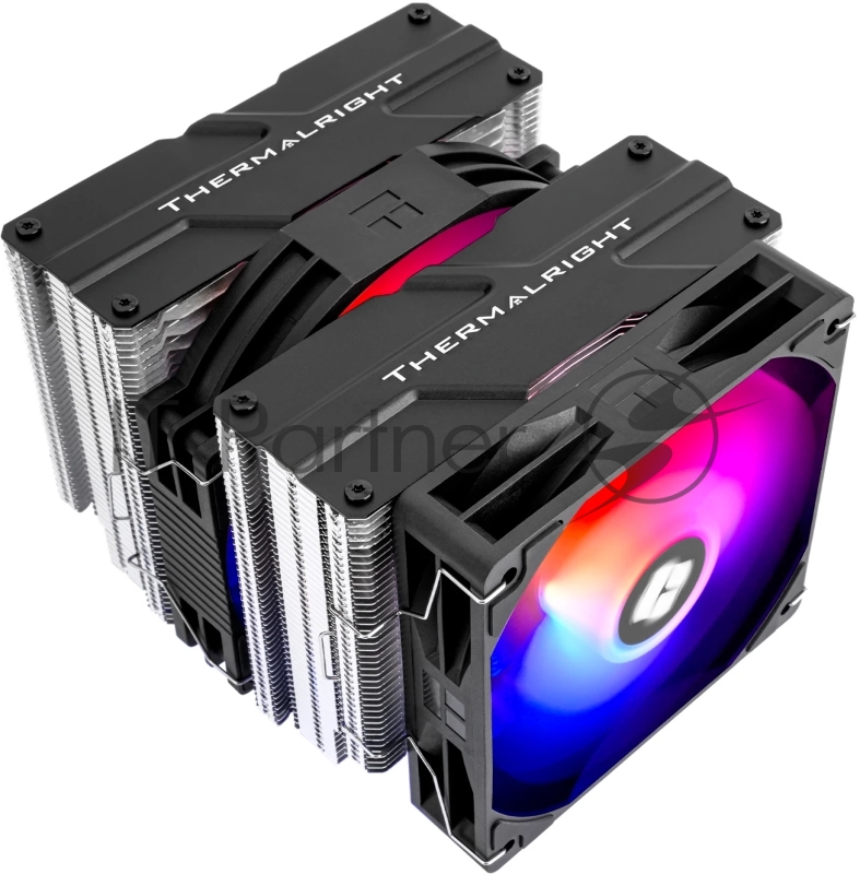 Устройство охлаждения (кулер) Thermalright Peerless Assassin 140 SE ARGB Soc-AM5/AM4/1200/1700/1851 черный 4-pin 19-25.6dB Al+Cu 1000gr Ret (PA140-SE-ARGB)