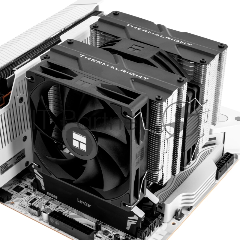 Устройство охлаждения (кулер) Thermalright Peerless Assassin 140 SE Soc-AM5/AM4/1200/1700/1851 черный 4-pin 19-25.6dB Al+Cu 1000gr Ret (PA140-SE)