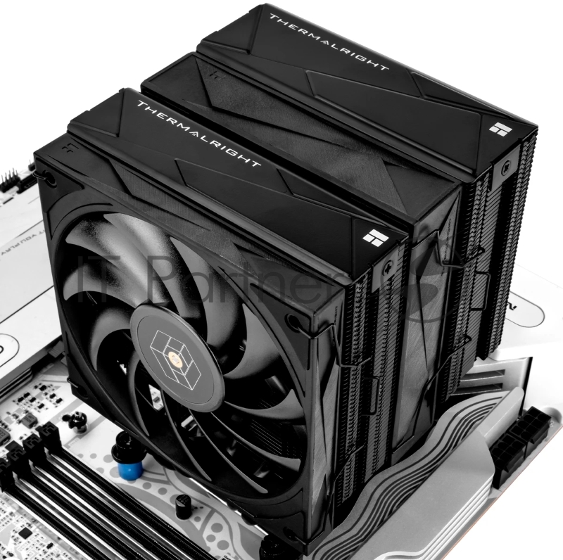 Устройство охлаждения (кулер) Thermalright Royal Knight 120 Soc-AM5/AM4/1200/1700/1851 черный 4-pin 28.4dB Al+Cu Ret (RK120-BL)