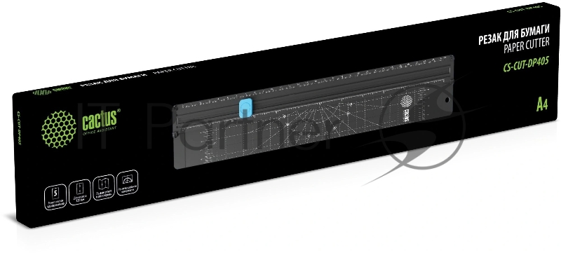 Резак роликовый Cactus CS-CUT-DP405 A4/5лист./320мм/ручн.прижим/за экран