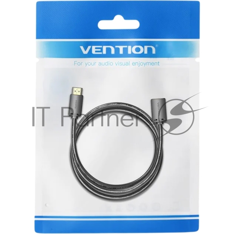 Кабель-удлинитель Vention HDMI High speed v2.0 with Ethernet 19F/19M - 1м