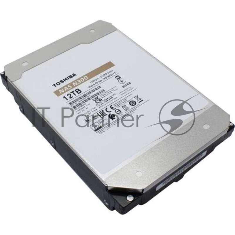 Жесткий диск HDD Toshiba N300 NAS SATA3 3.5 12TB 7200 512Mb 6Gb/s 1 year warranty (replacement ST12000VN0008, WD120EFGX, WD101EFBX)