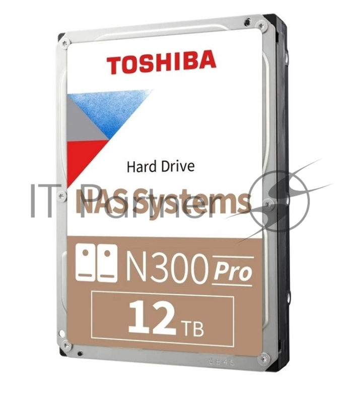 Жесткий диск HDD Toshiba N300 Pro NAS SATA3 3.5 12TB 7200 512Mb 6Gb/s 1 year warranty (replacement ST12000VN0008, WD120EFGX, ST12000NT001, WD120EFBX, WD122KFBX, WD101EFBX)