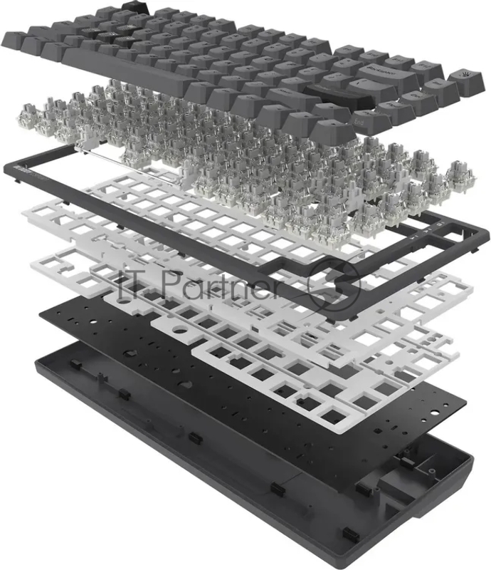Клавиатура A4Tech Bloody MS76 темно-серый USB Multimedia for gamer LED (MS76)