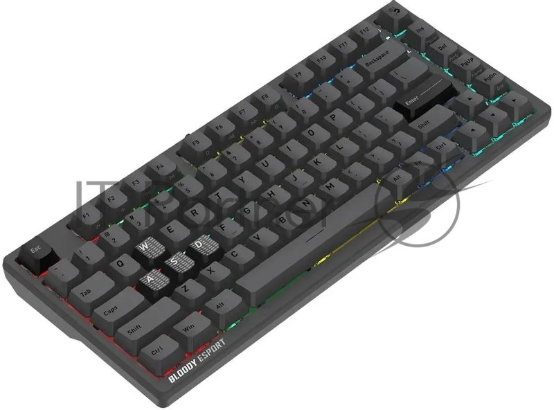 Клавиатура A4Tech Bloody MS76 темно-серый USB Multimedia for gamer LED (MS76)