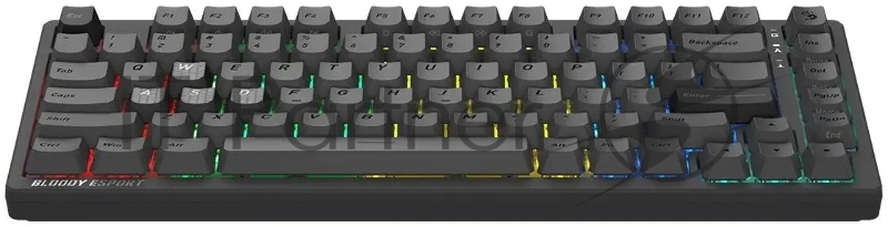 Клавиатура A4Tech Bloody MS76 темно-серый USB Multimedia for gamer LED (MS76)