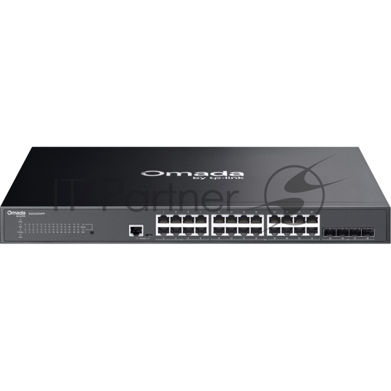 Коммутатор Omada 24-Port Gigabit and 4-Port 10GE SFP+ L2+ Managed Switch with 16-Port PoE+ & 8-Port PoE++